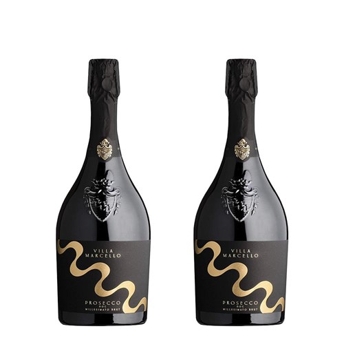Villa Marcello Prosecco Brut 75cl Duo Gift Set